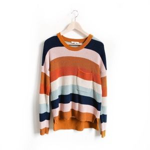 Madewell Thompson Striped Pullover Sweater